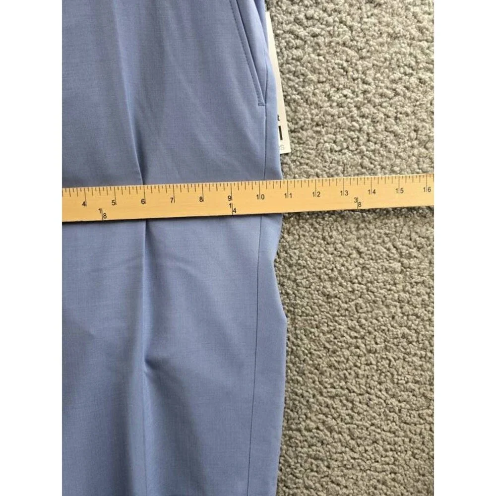Bar III Slim-Fit Wool Blend Suit Pants Men's 32W x 32L Light Blue Zip Hook & Bar
